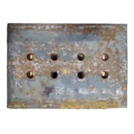 Contre lame de godet latérale reversible 8 trous en 1