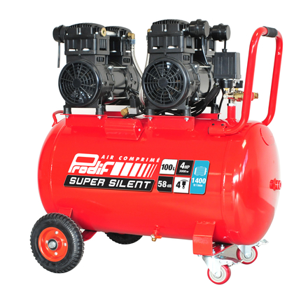 Compresseur silencieux PRODIF 100 litres 4 CV 8 bar - SIL1004