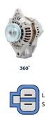 ALTERNATEUR KUBOTA 12V 80A 695.530.080.370