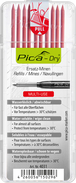Etui de 10 mines pica dry rouge PICA - 4031