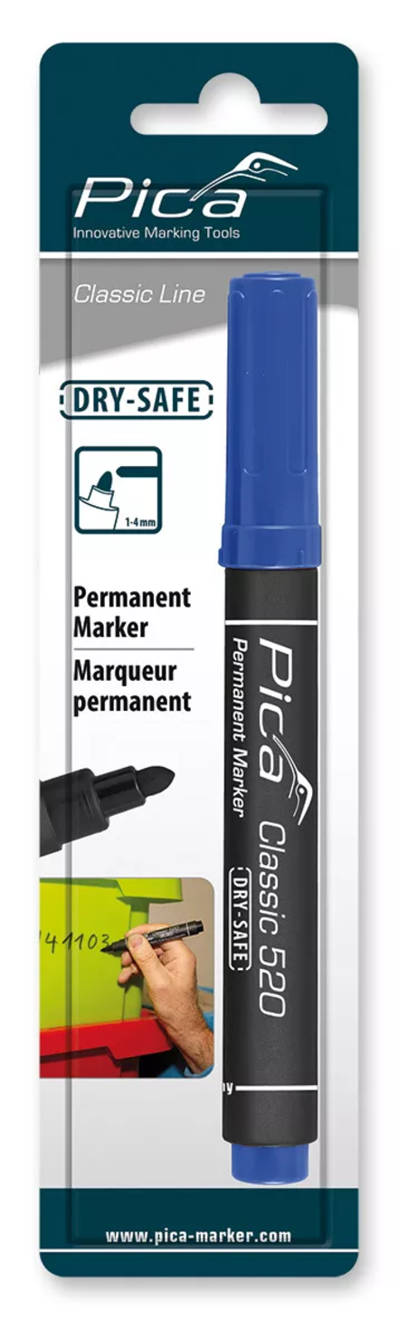 Marqueur pica classic 520 permanent ogive bleu PICA - 52041