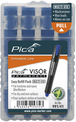 Etui de 4 mines pica visor permanent fluo - bleu PICA - 99141