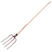 Fourche à fumier à douille 4 DENTS EMMANCHÉE POMME 1.35 M cintré PERRIN FORGE DE BOURGOGNE - 500517
