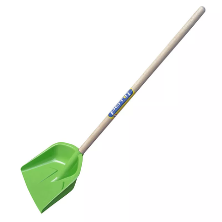 PELLE A NEIGE ENFANT 19 CM VERTE AVEC MANCHE POMME 60 CM MONTE PERRIN - 800014