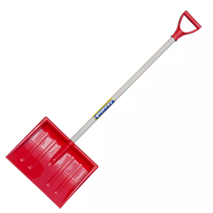 POUSSOIR A NEIGE ENFANT 29 CM ROUGE MANCHE POIGNÉE 75 CM MONTE PERRIN - 800015