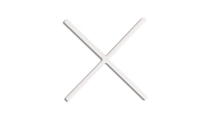 Croisillons 1 mm. 300 unités RUBI - 2911