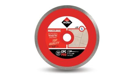 Disque diamant grès porcelaine continu cpc 180 pro RUBI - 30955