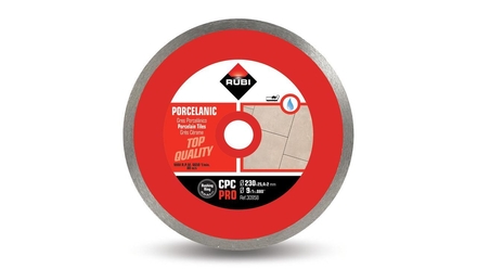 Disque diamant grès porcelaine continu cpc 230 pro RUBI - 30958