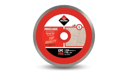Disque diamant grès porcelaine continu cpc 250 pro RUBI - 30959