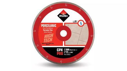 Disque diamant pour grès cérame gris 300 mm cpx 300 pro RUBI - 30963