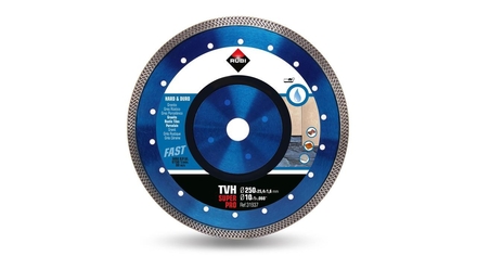 Disque à tronçonner diamanté pour matériaux durs 250 mm tvh 250 superpro RUBI - 31937