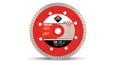 DISQUE DIAMANT RUBI GRÈS PORCELAINE TURBO - TCR 125 SUPERPRO - 31973