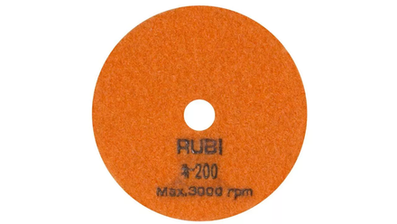 Disque diamant polissage et poncage a sec 100 mm gr. 200 RUBI - 62972