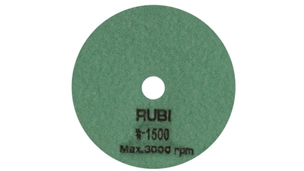 Disque diamant polissage et poncage a sec 100 mm gr. 1500 RUBI - 62975