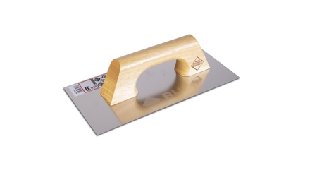 Taloche inox manche en bois fermé 30 cm. RUBI - 65960