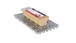 Grattoir d'enduit monochouche 150 x 72 mm. RUBI - 65963