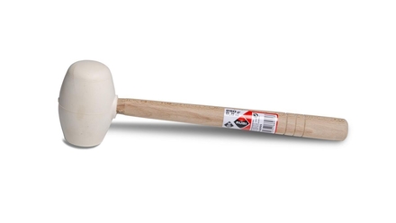 Maillet caoutchouc blanc pointe ronde 250 gr. RUBI - 66905