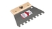 Spatule-peigne 18 cm. (10 x 10) RUBI - 71926