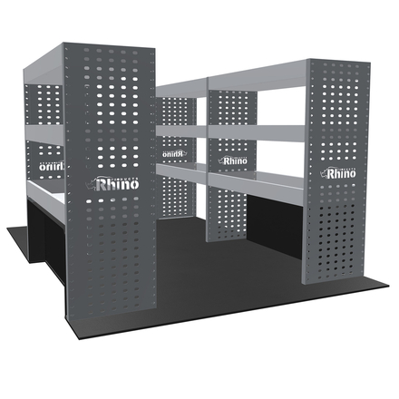 PLEINE CONFIGURATION - 3 MODULES ÉTAGÈRES CRAFTER 2006 - 2017 VOLKSWAGEN - GAUCHE ET DROITE - RHINO PROCUCTS - MR173CR67