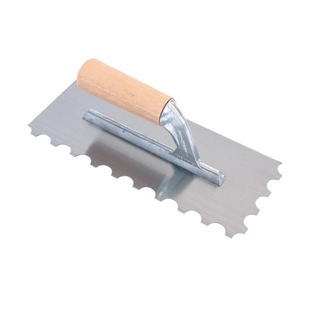Platoir Denté 28x12cm 9mm Poignée Bois - RAIMONDI - 11033