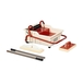 Bac de Lavage à Pédale 40L avec Frottoirs Éponge et Manche Aluminium - RAIMONDI - 11145