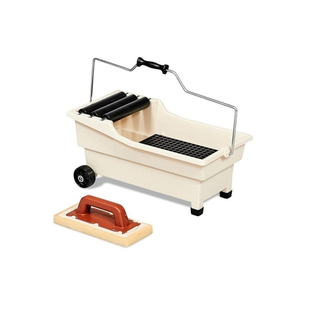 Pulirapid RAIMONDI Bac de Lavage 20L avec Frottoir Éponge Sweepex 13x30cm 11148