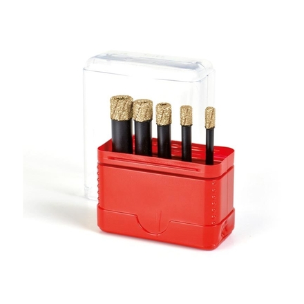Coffret Forets Diamantés FA Junior 5/6/8/10/12mm pour Grès - Céramique et Granit - RAIMONDI - 22810