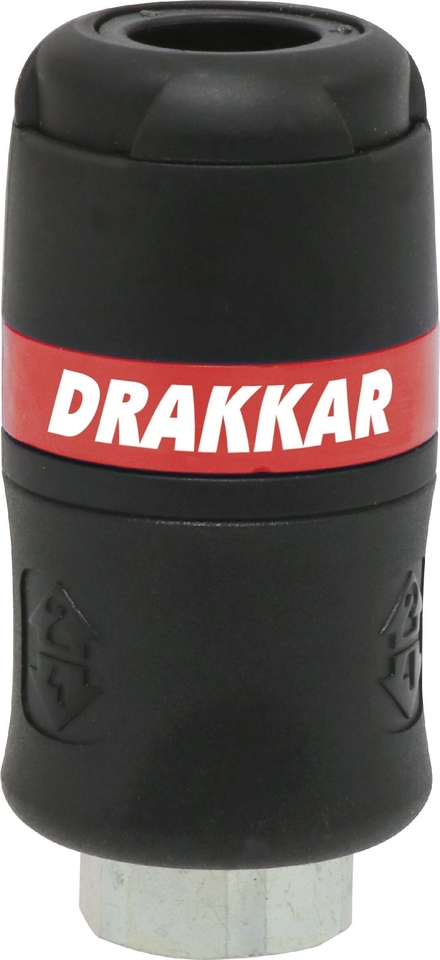 Raccord rapide securite taraude 3/8'f d.8 s/blister DRAKKAR EQUIPEMENT - 01315