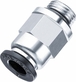 10 raccords 4mm g1/8 instantane droit male cylindrique - 01718