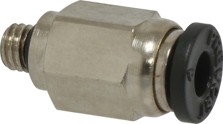 10 raccords 6mm m5 instantane droit male cylindrique - 01729