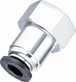 10 raccords 6mm g1/4 instantane droit femelle cylindrique - 01730