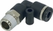 10 raccords 4mm r1/8 coude 90ø male conique orientable - 01732