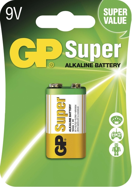 Blister 1 pile 9v GOLDENPOWER - 02464