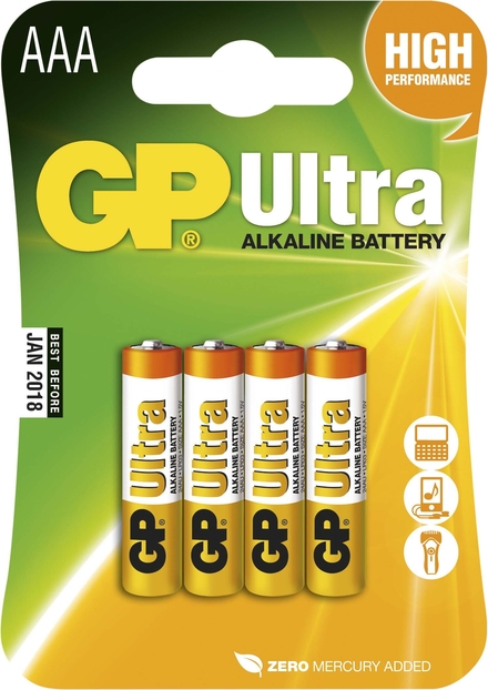 Blister 4 piles aaa GOLDENPOWER - 02466