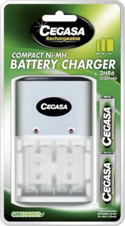 CHARGEUR COMPACT+ 2 ACCUS LR6- 2100-A4 - 02580