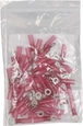 Sachet 50 cosses a oeil thermoretractables rouge pour fil 05 a 15mm² m4 - 271450