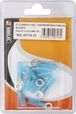 Sachet 10 cosses a oeil thermoretractable bleue pour fil 15 a 25mm² m5 - 271810