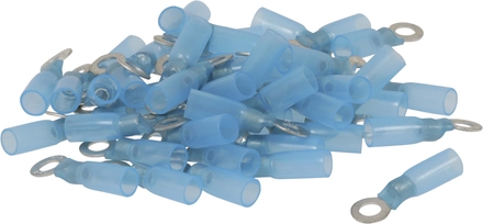 Sachet 50 cosses a oeil thermoretractable bleue pour fil 15 a 25mm² m5 - 271850