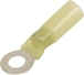 Sachet 10 cosses a oeil thermoretractable jaune pour fil 4 a 6mm² m6 - 272110