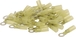 Sachet 50 cosses a oeil thermoretractable jaune pour fil 4 a 6mm² m6 - 272150