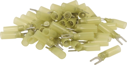 Sachet 50 cosses thermoretractables a fourches jaunes m5 - 272650