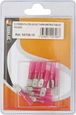 Sachet 10 cosses plates males thermoretractables rouge - 272810