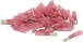Sachet 50 cosses plates males thermoretractables rouge - 272850