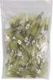 Sachet 50 cosses plates males thermoretractables jaunes - 273050