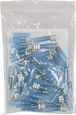 Sachet 50 cosses plates femelles thermoretractables bleues - 273550