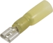 Sachet 50 cosses plates femelles thermoretractables jaune - 273650