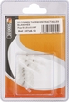 Sachet 10 cosses thermoretractables blanches pour fil 025 a 05mm² - 274510