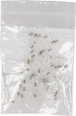 Sachet 50 cosses thermoretractables blanches pour fil 025 a 05mm² - 274550