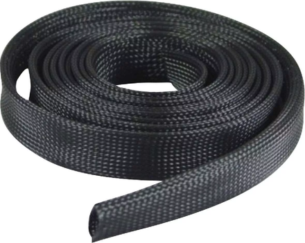 Boite de gaine extensible tressee 10m noire pour cable 14 SODELEC - 02809