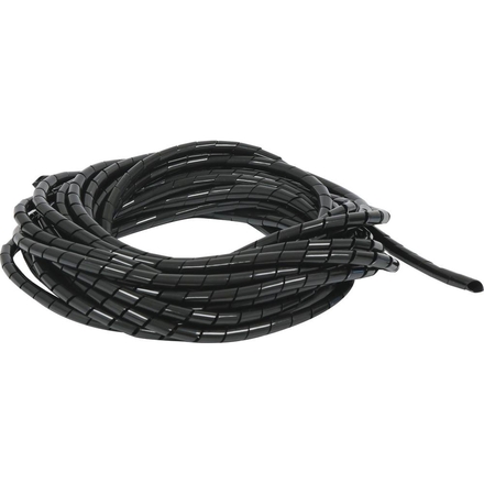 GAINE SPIRALEE DIAM 10MM LONGUEUR 50M NOIRE - SODELEC - 02813